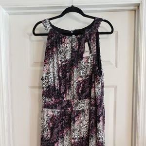 Black/Pink multi color maxi dress